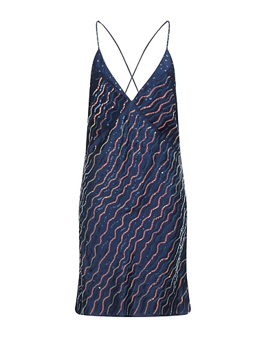 MARNI Sequin dress Blue 72% Acetate, 28% Viscose