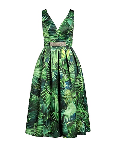 ATELIER LEGORA Midi dress Green 80% Viscose, 20% Polyamide