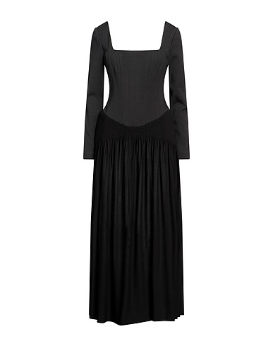 TORY BURCH Elegant dress Black 63% Viscose, 35% Cotton, 2% Elastane