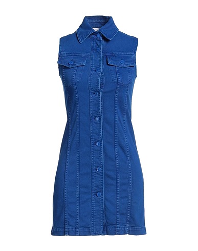 MOSCHINO Denim dress COUTURE Blue 99% Cotton, 1% Elastane