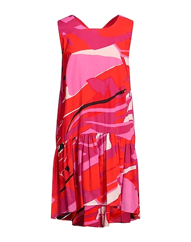 MANILA GRACE Short dress ROSSO 100% Cotton