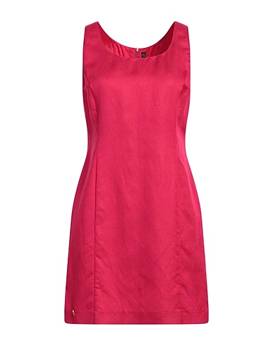 MANILA GRACE Sheath dress Magenta 54% Viscose, 23% Linen, 23% Cotton