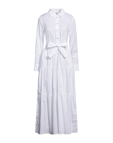 ALPHA STUDIO Shirt dress 98% Cotton, 2% Elastane