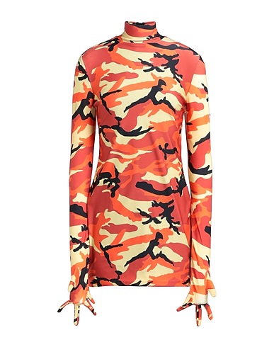 VETEMENTS Sheath dress ARANCIONE 80% Polyamide, 20% Elastane