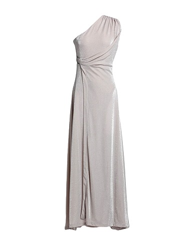 RELISH Langes Kleid Hellgrau 50% Polyamid, 50% Metallfaser