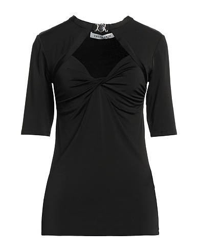 TRUSSARDI Top Black 95% Viscose, 5% Elastane