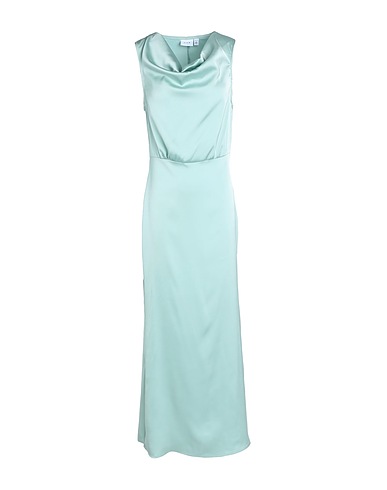 VILA Long dress Light green 50% Polyester, 50% Recycled polyester