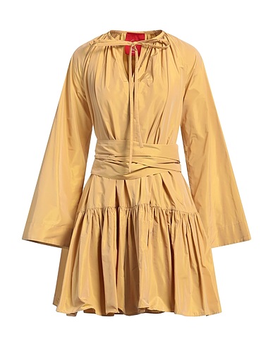 CO.GO Vestito corto Sabbia 100% Poliestere