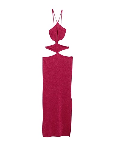 CIRCUS HOTEL Long dress Garnet 70% Viscose, 30% Polyester, Polyamide, Lyocell