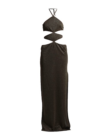 CIRCUS HOTEL Long dress Military green 70% Viscose, 30% Polyester, Polyamide, Lyocell
