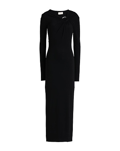 ALEXANDRE VAUTHIER Long dress Black 92% Viscose, 8% Elastane, Brass, Glass