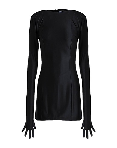 VETEMENTS Sheath dress Black 90% Viscose, 10% Elastane