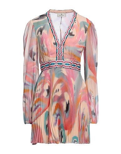 ETRO Pleated dress Blush 100% Polyester, Polyamide, Viscose