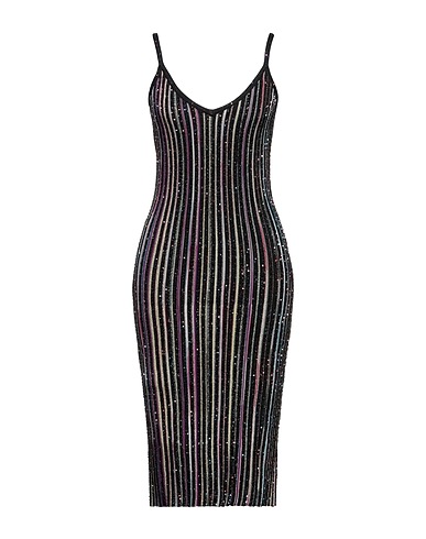 MISSONI Midi dress Black 47% Viscose, 38% Polyamide, 11% Polyester, 4% Cupro