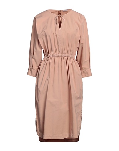 PESERICO Midi dress EASY Beige 66% Cotton, 31% Polyamide, 3% Elastane