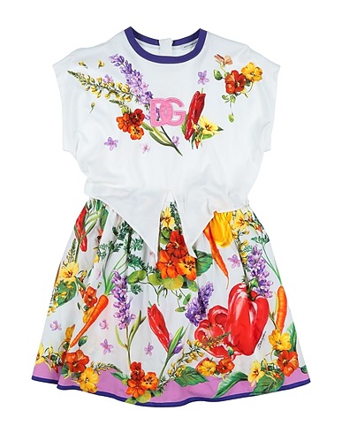 DOLCE&GABBANA Φόρεμα Λευκό 100% Βαμβάκι