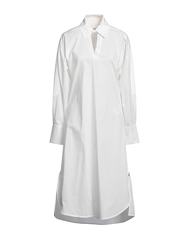 TRUSSARDI Midi dress White 100% Cotton