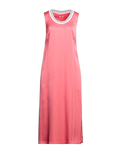 PESERICO Midi dress Coral 100% Viscose, Cotton, Polyester
