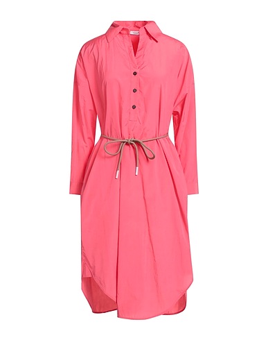 PESERICO Midi dress Fuchsia 52% Cotton, 48% Polyester