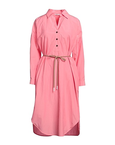 PESERICO Midi dress Pink 52% Cotton, 48% Polyester
