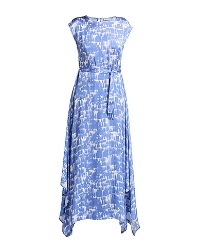 PESERICO ロングワンピース・ドレス ブルー レーヨン 60% / キュプラ 40%