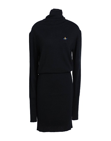 VIVIENNE WESTWOOD Knit dress Black 100% Virgin Wool