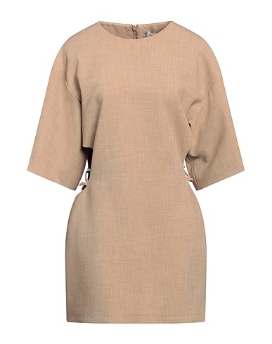 CAMILLA AND MARC Sheath dress Beige 50% Polyester, 46% Viscose, 4% Elastane