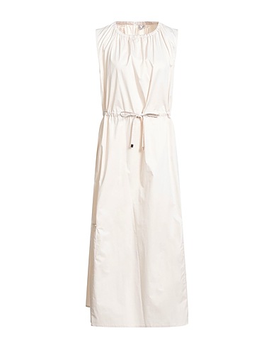PESERICO Midi dress SPORT Beige 97% Cotton, 3% Elastane