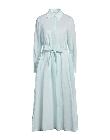 PESERICO Midi dress Sky blue 71% Cotton, 29% Silk