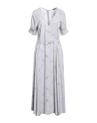 ARMANI EXCHANGE Midi dress Grey 100% Viscose