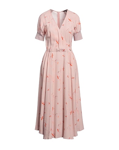 ARMANI EXCHANGE Midi dress Blush 100% Viscose