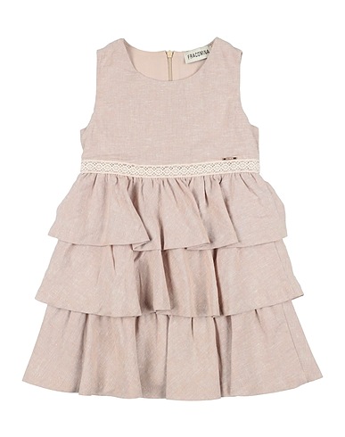 FRACOMINA MINI Dress Beige 100% Linen