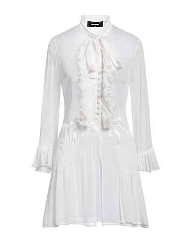 DSQUARED2 Shirt dress Ivory 100% Viscose