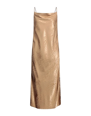 ROSEMUNDE COPENHAGEN Long dress Sand 96% Polyester, 4% Elastane