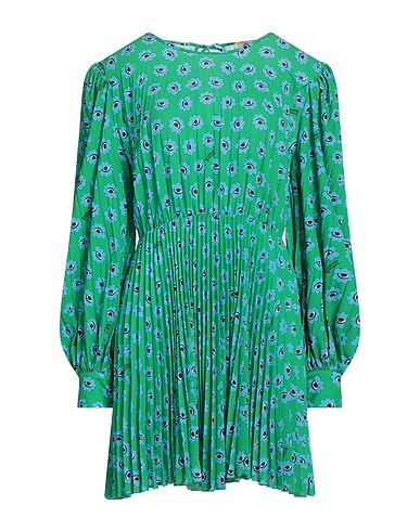 ALESSANDRO ENRIQUEZ Pleated dress Green 100% Polyester