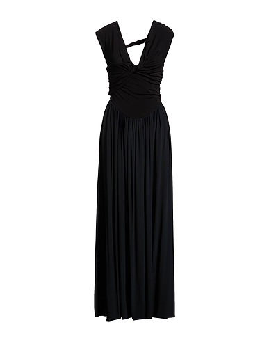 BEATRICE .B Μακρύ φόρεμα Μαύρο 65% Ασετάτ, 35% Μετάξι, Βισκόζη