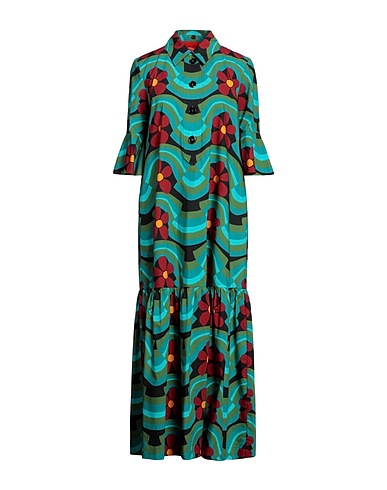 LA DOUBLE J Long dress Deep teal 100% Cotton