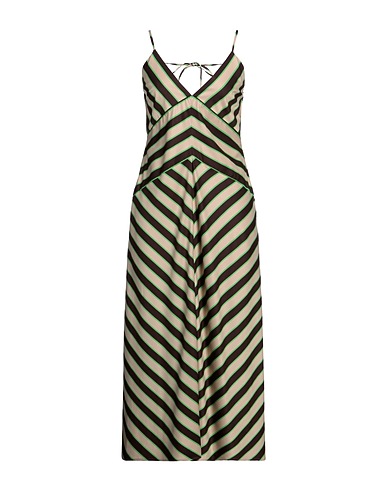 MSGM Midi dress Beige 88% Viscose, 12% Polyamide