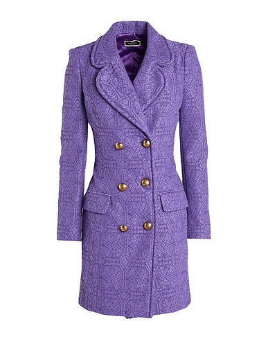 ELISABETTA FRANCHI Vestito corto Viola 40% Cotone, 30% Viscosa, 30% Poliammide
