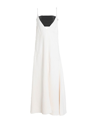 BRUNELLO CUCINELLI Elegant dress Off white 73% Viscose, 27% Linen