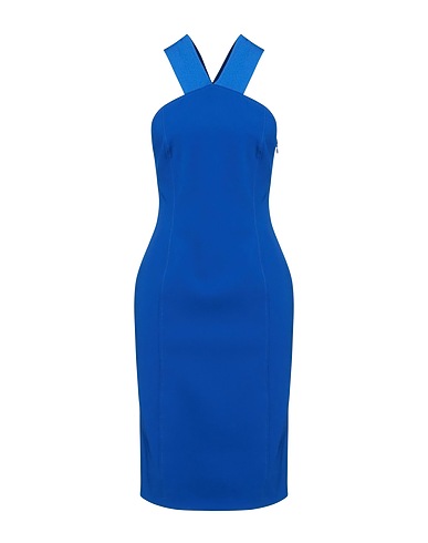 BOUTIQUE MOSCHINO Midi dress Bright blue 90% Polyester, 10% Elastane, Polyamide, Viscose