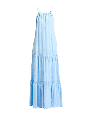 PESERICO Vestito estivo EASY Celeste 100% Lino