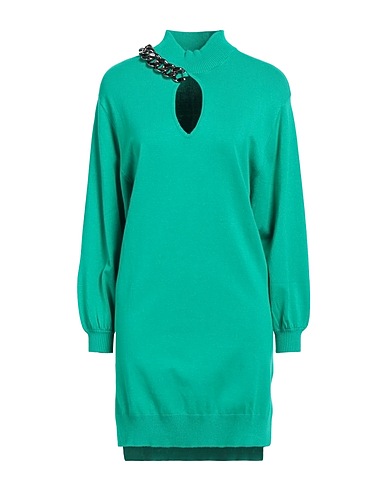 RELISH Short dress Green 80% Viscose, 20% Polyamide