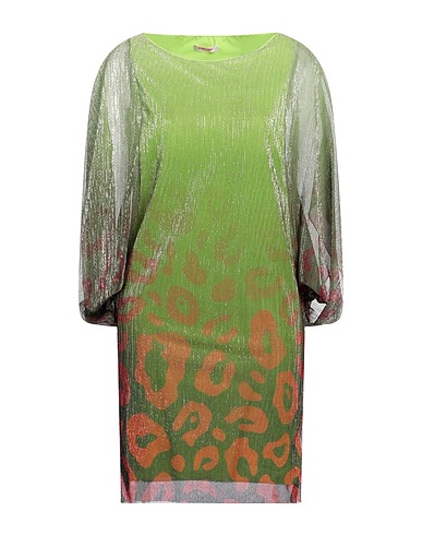 PIN UP STARS Sheath dress Lime green 55% Polyester, 45% Metallic fiber