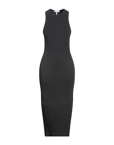 RAG & BONE Midi dress Black 95% Organic cotton, 5% Elastane