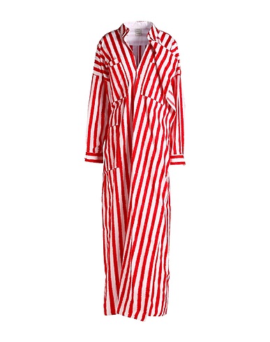MAISON RABIH KAYROUZ Vestito chemisier Rosso 100% Cotone