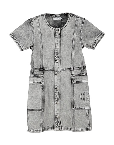 CALVIN KLEIN JEANS Denim dress Grey 100% Cotton
