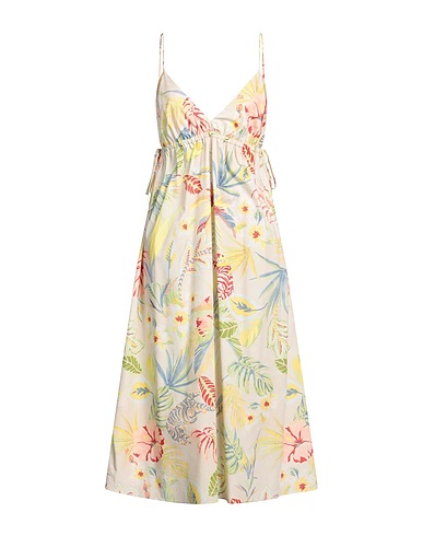 TWINSET Midi dress Beige 100% Cotton