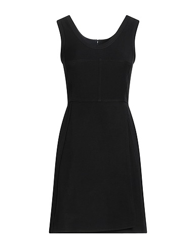 JIL SANDER Short dress Black 75% Viscose, 25% Linen