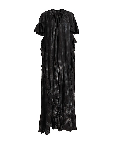 DSQUARED2 Long dress Black 88% Cotton, 12% Linen